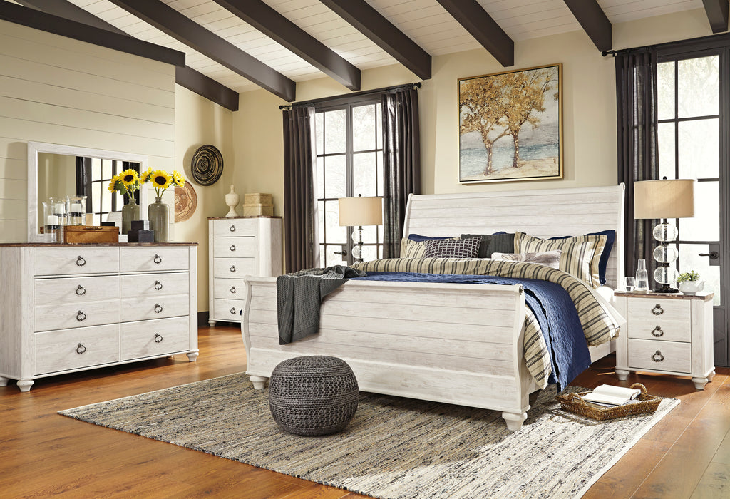 Willowton King Sleigh Bed