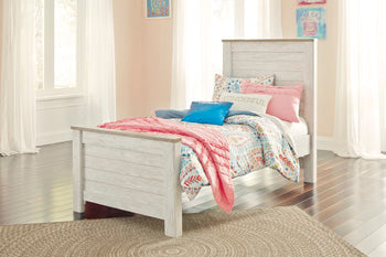 Willowton Queen Sleigh Bed - White
