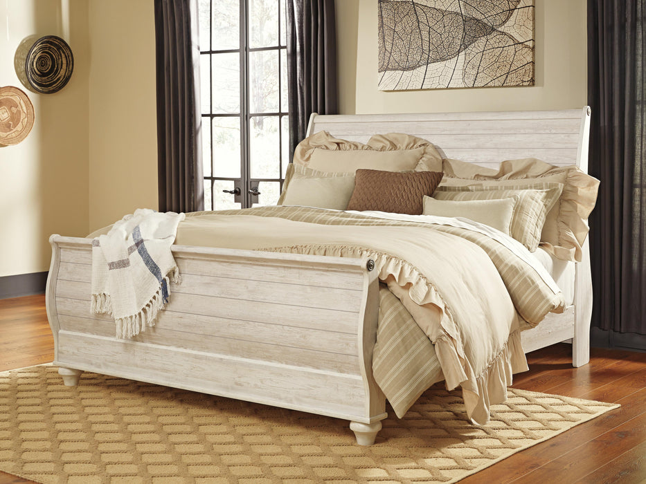 Willowton Sleigh Bed