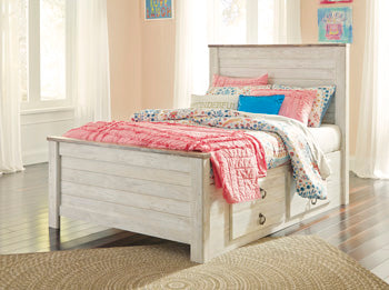 Willowton Queen Sleigh Bed - White