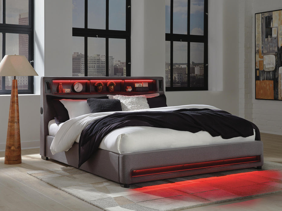 Finigale Upholstered Bed with Wireless Audio - image 10