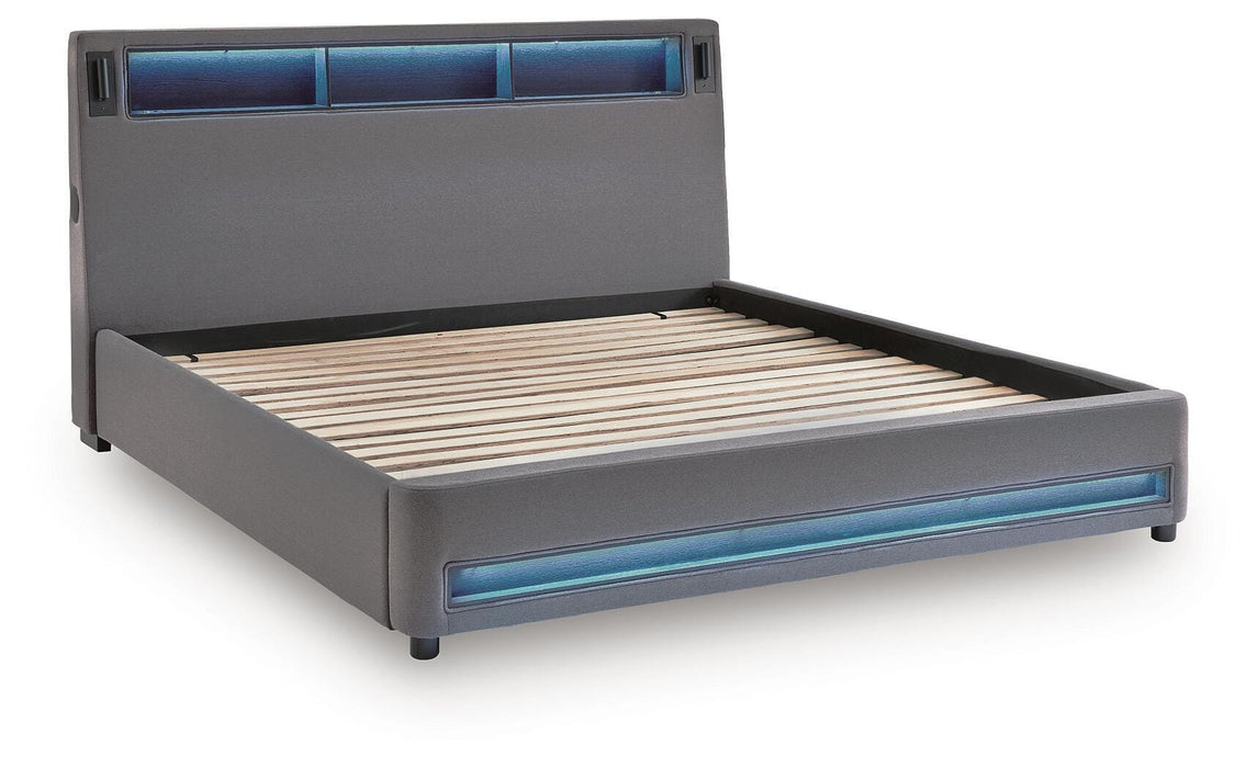 Finigale Upholstered Bed with Wireless Audio - image 4