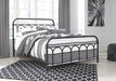 Nashburg Full Metal Bed - Brown/Beige