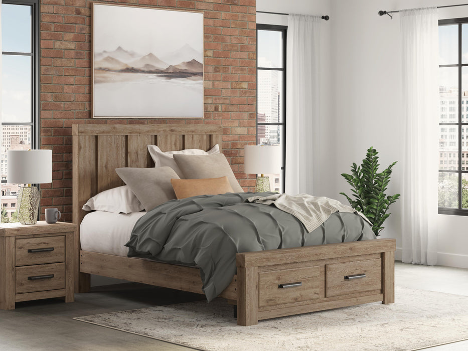 Oliandon Queen Panel Storage Bed