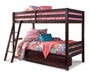 Halanton Twin over Twin Bunk Bed with 1 Large Storage Drawer