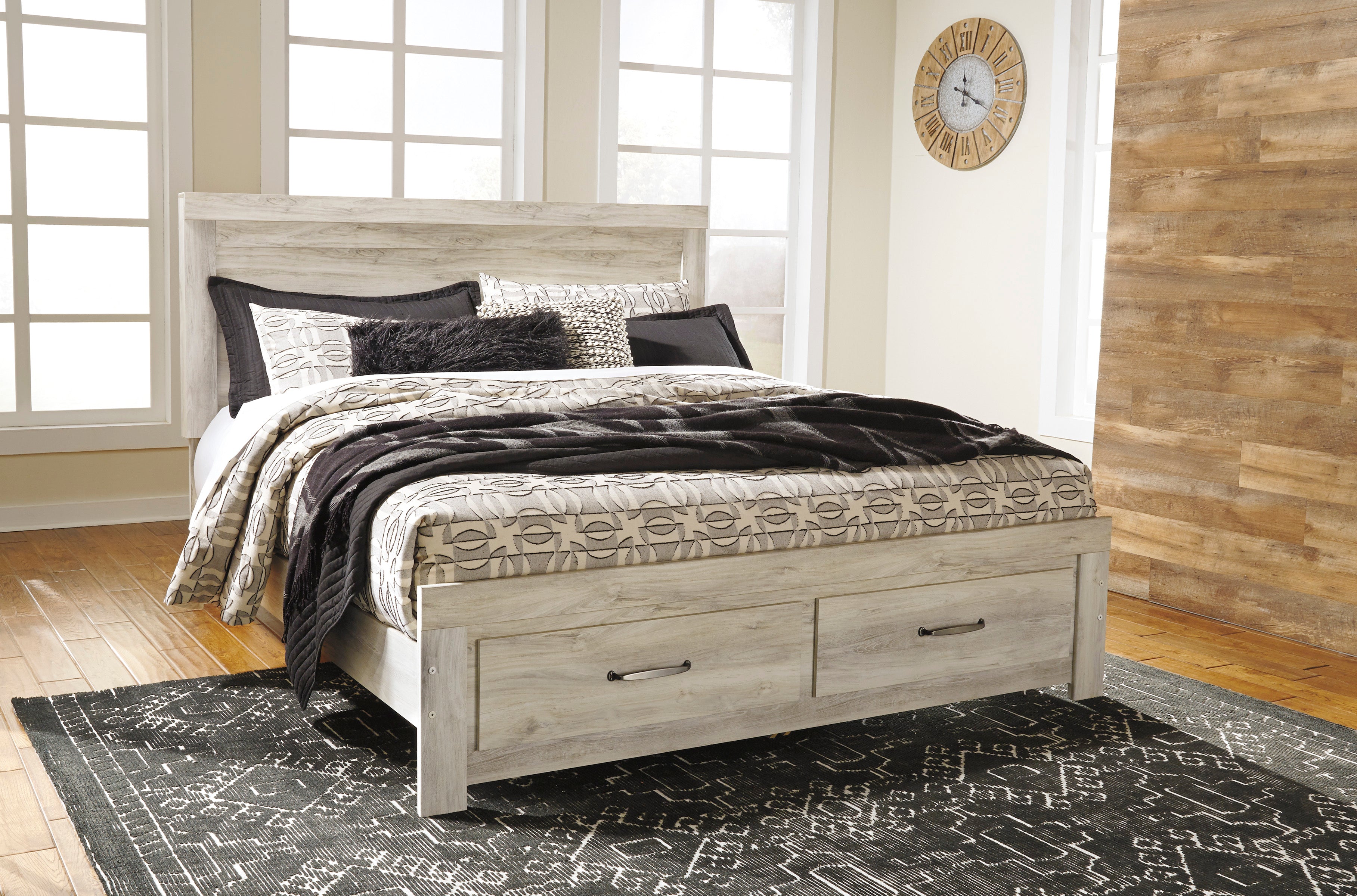 Bellaby Platform Bed with 2 Storage Drawers