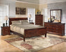 Alisdair King Sleigh Bed - Brown/Beige