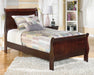 Alisdair King Sleigh Bed - Brown/Beige