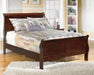 Alisdair King Sleigh Bed - Brown/Beige