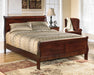 Alisdair King Sleigh Bed - Brown/Beige