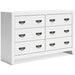 Binterglen King Panel Bed - White