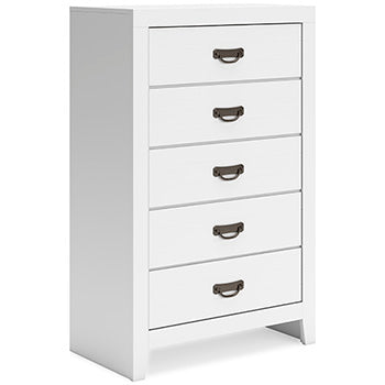 Binterglen King Panel Bed - White
