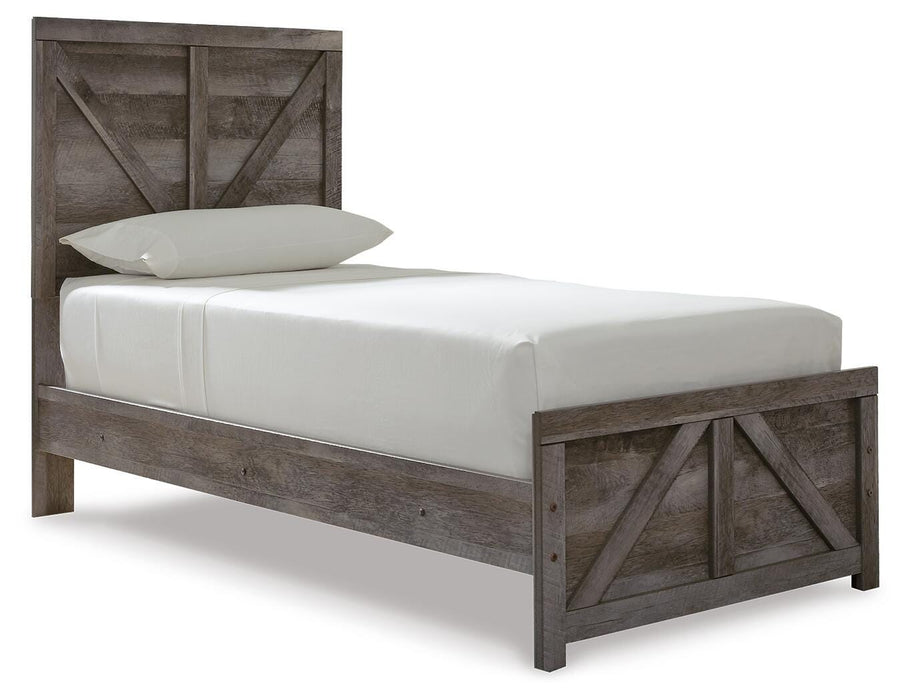 Wynnlow Twin Crossbuck Panel Bed