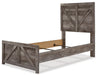 Wynnlow Twin Crossbuck Panel Bed
