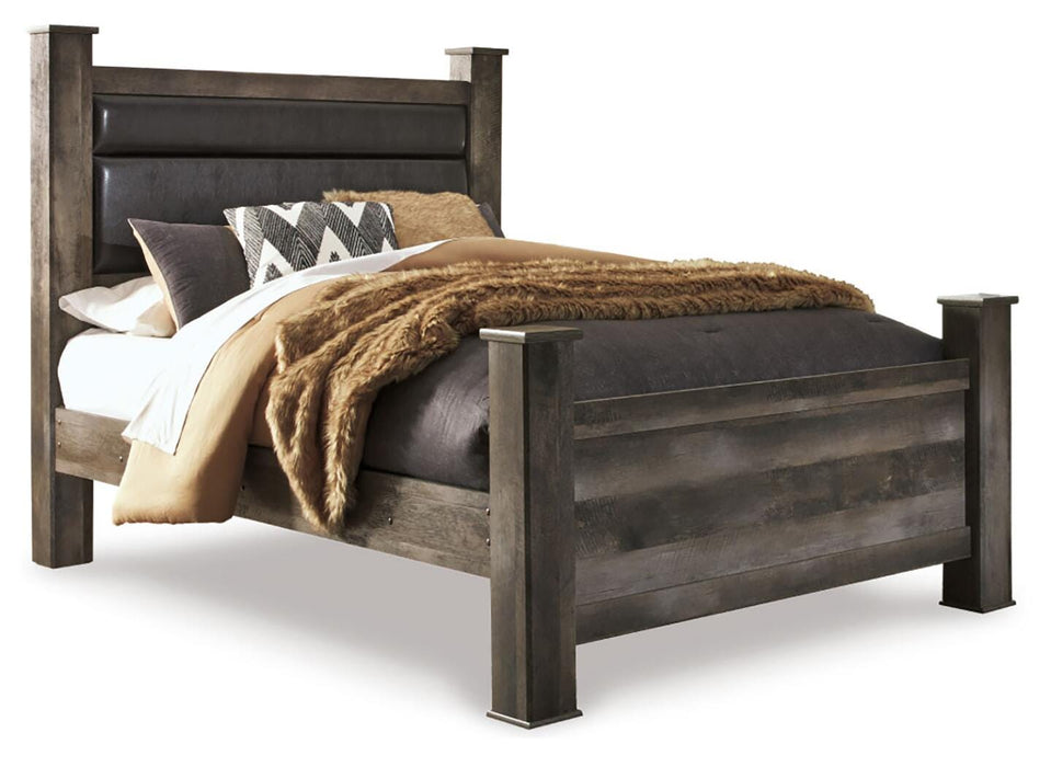 Wynnlow Queen Upholstered Poster Bed