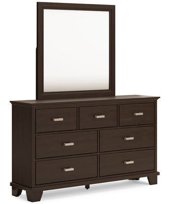Covetown King Panel Bed - Brown/Beige