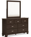 Covetown King Panel Bed - Brown/Beige