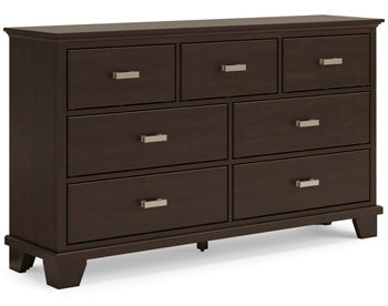 Covetown King Panel Bed - Brown/Beige