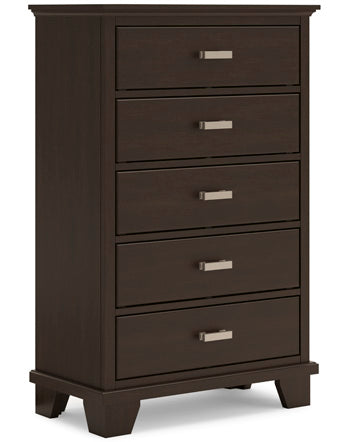 Covetown King Panel Bed - Brown/Beige