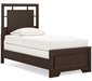 Covetown King Panel Bed - Brown/Beige