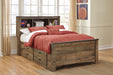 Trinell Full Bookcase Bed with 2 Storage Drawers