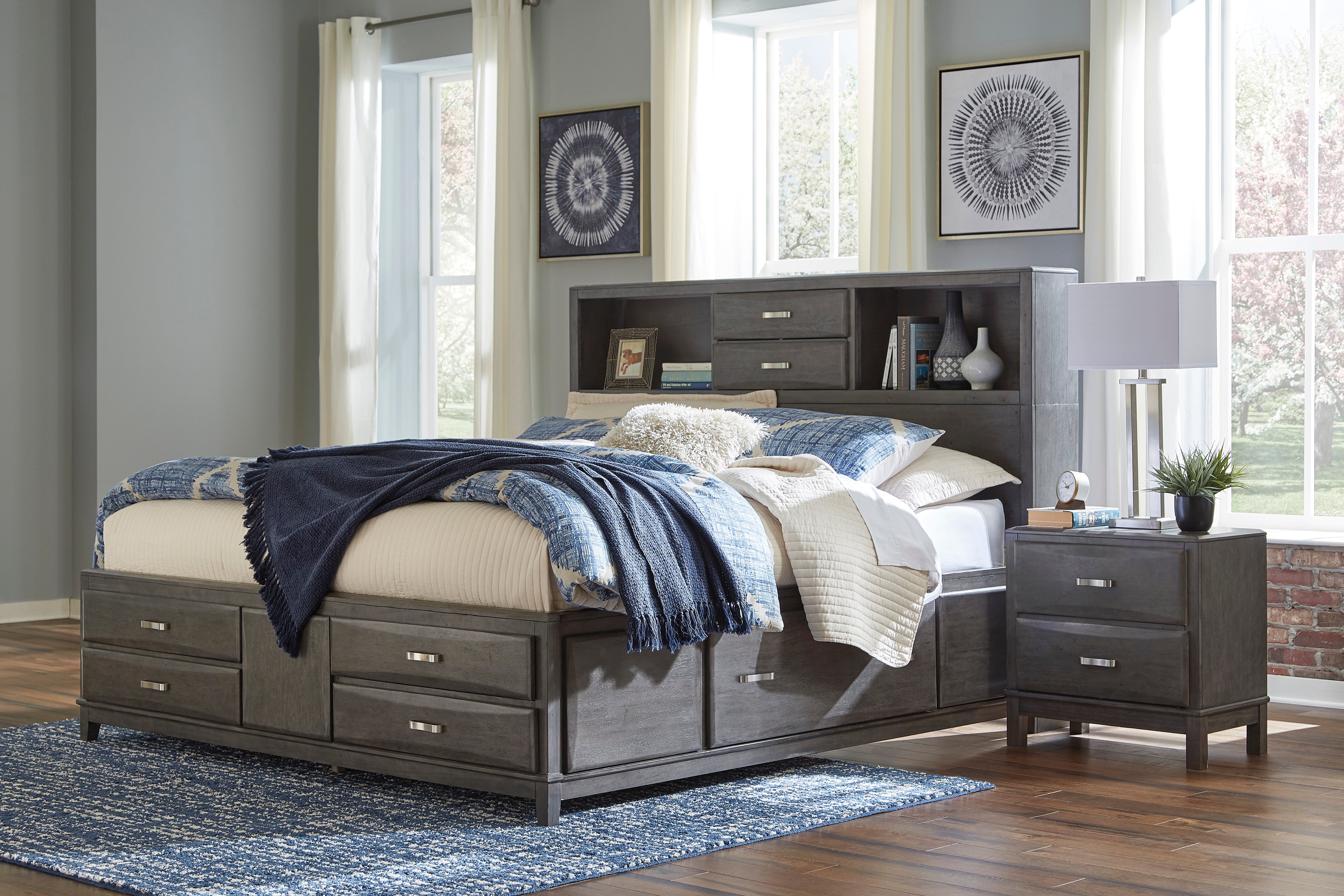 Caitbrook Storage Bed, Dresser, Mirror, Chest and Nightstand