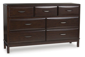 Vanmore California King Storage Bed - Brown/Beige