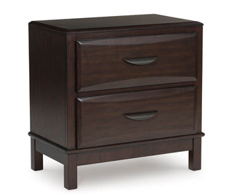 Vanmore California King Storage Bed - Brown/Beige