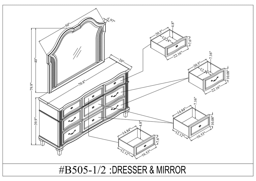 B505 Bedroom Set
