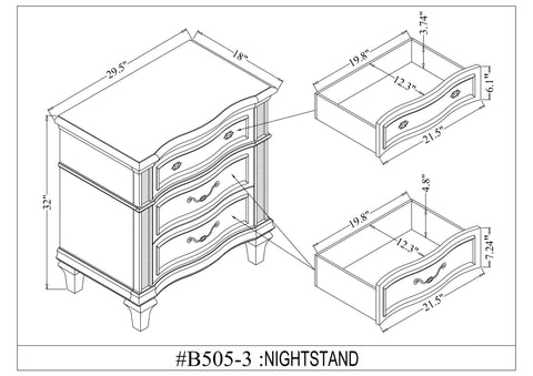 Juego de dormitorio B505