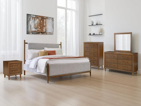 Juego de dormitorio con cama de panel Lyncott
