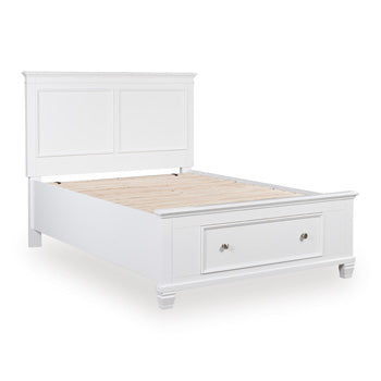 Fortman Full Panel Bed - White