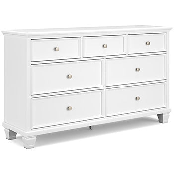 Fortman Full Panel Bed - White