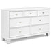 Fortman Full Panel Bed - White