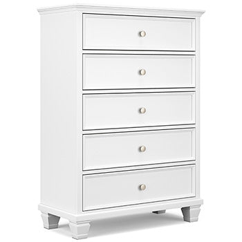 Fortman Full Panel Bed - White