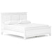 Fortman Full Panel Bed - White