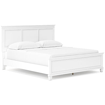 Fortman Full Panel Bed - White