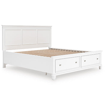 Fortman Full Panel Bed - White