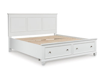 Fortman Full Panel Bed - White