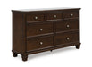 Danabrin Twin Panel Bed - Brown/Beige