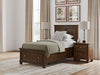 Danabrin Twin Panel Bed - Brown/Beige