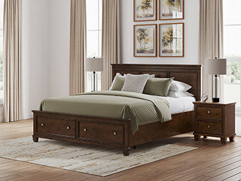 Danabrin Twin Panel Bed - Brown/Beige