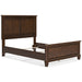 Danabrin Twin Panel Bed - Brown/Beige