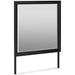Lanolee King Panel Bed - Black/Gray