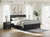 Lanolee King Panel Bed - Black/Gray