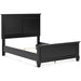 Lanolee King Panel Bed - Black/Gray
