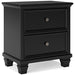 Lanolee King Panel Bed - Black/Gray