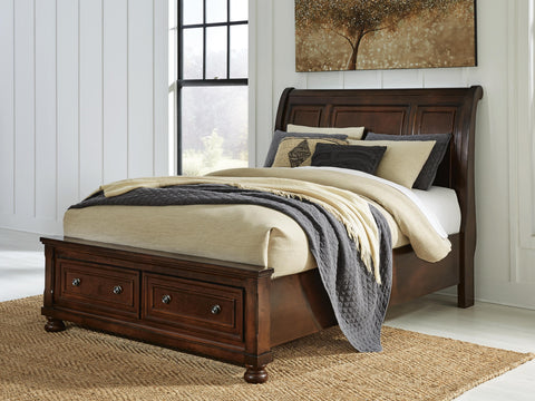 Cama trineo Queen con almacenaje Porter