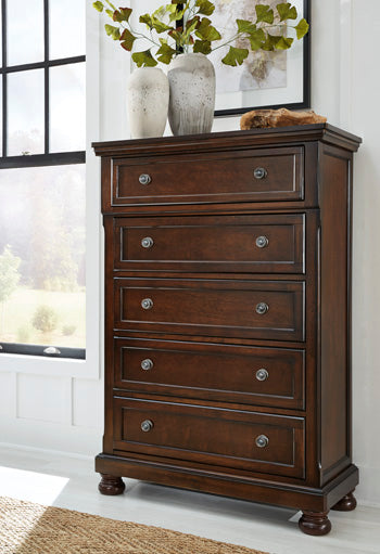 Porter Queen Panel Bed - Brown/Beige