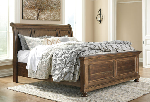 Flynnter California King Panel Bed with 2 Storage Drawers
